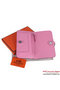 Hermes Dogon Wallet Clemence Leather Travel Case H001 Pink Replica