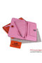 Hermes Dogon Wallet Clemence Leather Travel Case H001 Pink Replica
