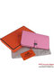 Hermes Dogon Wallet Clemence Leather Travel Case H001 Pink Replica