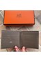Hermes espom leather Wallet H2296 grey Replica