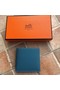 Hermes espom leather Wallet H2296 Light blue Replica