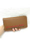 Hermes Evelyn Long Zip Wallet Litchi A808 Wheat Replica