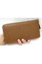 Hermes Evelyn Long Zip Wallet Litchi A808 Wheat Replica