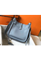 Hermes Evelyne III 29 PM Bag In Blue Lin Clemence Leather Replica
