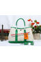 Hermes Garden Party 30cm Tote Bag Canvas Light Green Replica