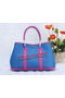 Hermes Garden Party 30cm Tote Bags Grainy Leather Blue&Lavender Replica