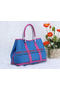 Hermes Garden Party 30cm Tote Bags Grainy Leather Blue&Lavender Replica