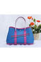 Hermes Garden Party 30cm Tote Bags Grainy Leather Blue&Lavender Replica