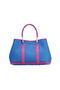 Hermes Garden Party 30cm Tote Bags Grainy Leather Blue&Lavender Replica