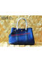 Hermes Garden Party 30cm Tote Bags Original Leather Blue Replica