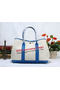 Hermes Garden Party 36cm Tote Bag Canvas Blue Replica