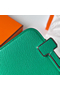 Hermes Geta Handmade Bag In Menthe Chevre Mysore Leather Replica