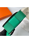 Hermes Geta Handmade Bag In Menthe Chevre Mysore Leather Replica