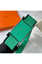 Hermes Geta Handmade Bag In Menthe Chevre Mysore Leather Replica