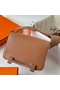 Hermes Geta Handmade Bag In Quebracho Chevre Mysore Leather Replica