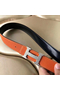 Hermes H Belt Buckle & Orange Clemence 32 MM Strap Replica