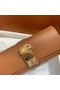 Hermes H Medor swift Leather Clutch 37566 brown&gold hardware Replica