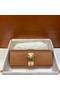 Hermes H Medor swift Leather Clutch 37566 brown&gold hardware Replica
