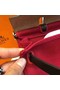 Hermes Herbag 31CM Original Canvas Leather & Calfskin 45987 Black&Red Replica