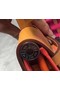 Hermes Herbag 31CM Original Canvas Leather & Calfskin 45987 Orange&Brown Replica