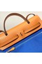 Hermes Herbag 31CM Original Canvas Leather & Calfskin 48887 blue&brown Replica
