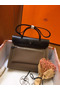 Hermes Herbag Zip 31cm Bag In Black And Taupe Replica