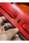 Hermes Herbag Zip 31cm Bag In Red Toile And Leather Replica