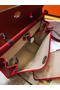 Hermes Herbag Zip 31cm Bag In Red Toile And Leather Replica