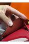Hermes Herbag Zip 31cm Bag In Red Toile And Leather Replica