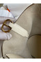 Hermes In The Loop 18 Handmade Bag in Craie Clemence Leather Replica