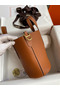 Hermes In The Loop 18 Handmade Bag in Gold Clemence Leather Replica