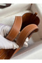 Hermes In The Loop 18 Handmade Bag in Gold Clemence Leather Replica