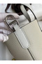 Hermes In The Loop 18 Handmade Bag in Pearl Grey Clemence Leather Replica
