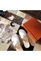 Hermes Izmir Sandals In White Epsom Leather Replica
