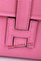 Hermes Jige Clutch Bag Calfskin Leather H258 Pink Replica