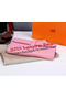 Hermes Jige Clutch Bag Calfskin Leather H8057 Pink Replica