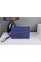 Hermes Jige Clutch Bag Calfskin Leather HQ8059 Blue Replica