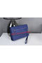 Hermes Jige Clutch Bag Calfskin Leather HQ8059 Blue Replica