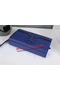 Hermes Jige Clutch Bag Calfskin Leather HQ8059 Blue Replica