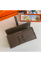 Hermes Jige Elan 29 Clutch Bag In Taupe Epsom Leather Replica