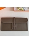 Hermes Jige Elan 29 Clutch Bag In Taupe Epsom Leather Replica
