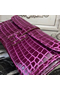 Hermes Jige Elan 29 Clutch In Fuchsia Crocodile Leather Replica