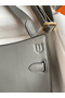 Hermes Jypsiere Mini Handmade Bag In Gris Meyer Swift Calfskin Replica