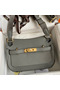 Hermes Jypsiere Mini Handmade Bag In Gris Meyer Swift Calfskin Replica