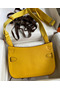 Hermes Jypsiere Mini Handmade Bag In Jaune Ambre Swift Calfskin Replica