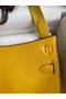 Hermes Jypsiere Mini Handmade Bag In Jaune Ambre Swift Calfskin Replica
