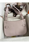 Hermes Jypsiere Mini Handmade Bag In Mauve Pale Evercolor Calfskin Replica