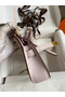 Hermes Jypsiere Mini Handmade Bag In Mauve Pale Evercolor Calfskin Replica
