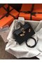 Hermes Kelly 19cm Shoulder Bags Epsom Leather KL19 black Replica