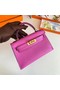 Hermes Kelly 19cm Shoulder Bags Epsom Leather KL19 Gold hardware Lavender Replica
